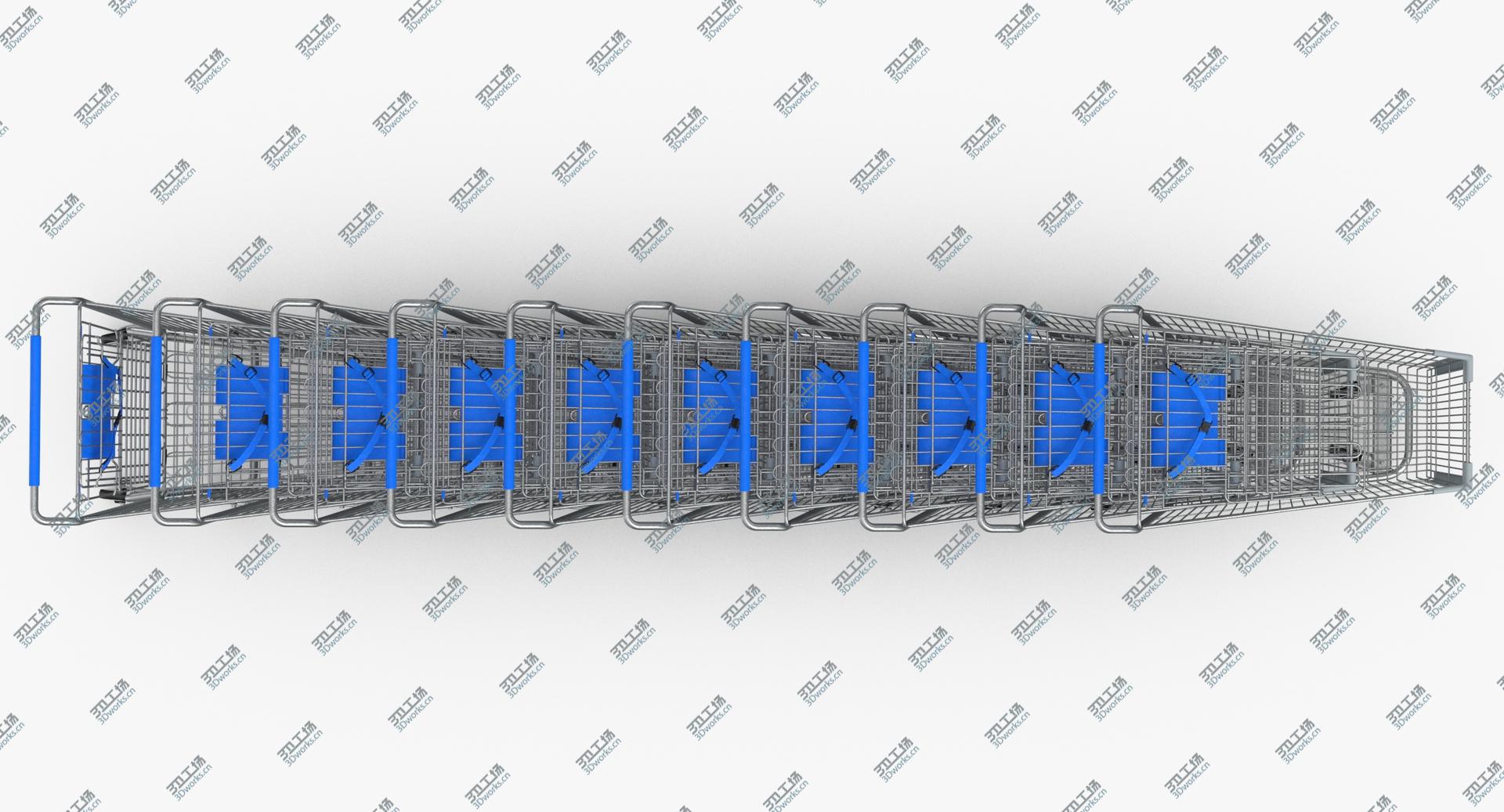 images/goods_img/2021040233/Metal Shopping Carts 01 Blue Row of 10 3D/5.jpg
